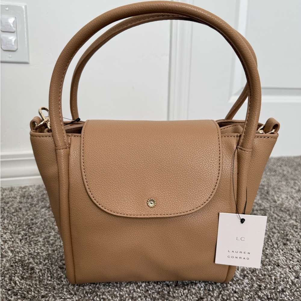 LC Lauren Conrad Camel Crossbody Bag
